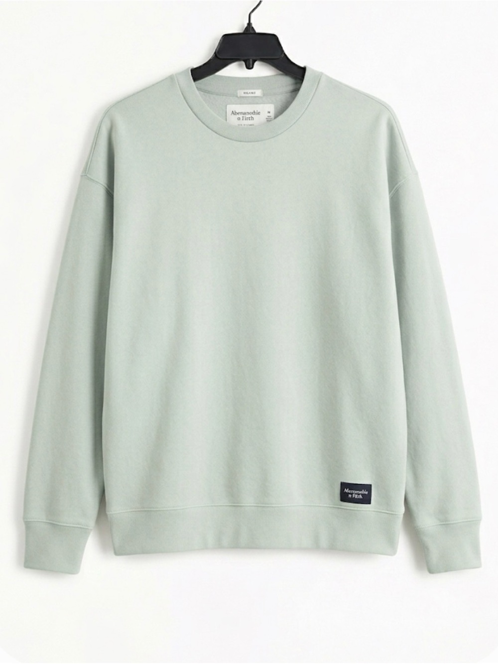Abercrombie Fitch M Mens Mint Sage Green Relaxed Crewneck Sweatshirt